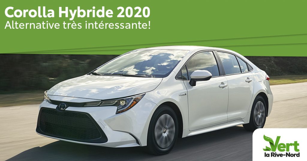 Corolla Hybride 2020, une alternative très intéressante! Une Corolla blanche