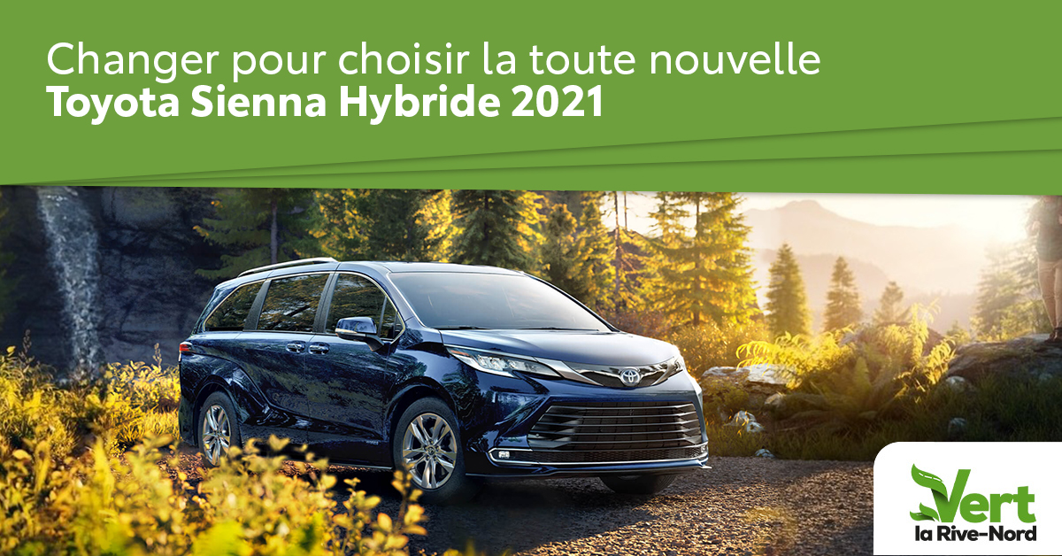 Une Sienna 2021 bleue en forêt